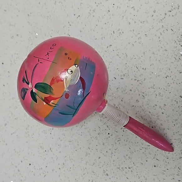 🪇Hand Painted Maraca from Mexico🪇 - Picture 7 of 11